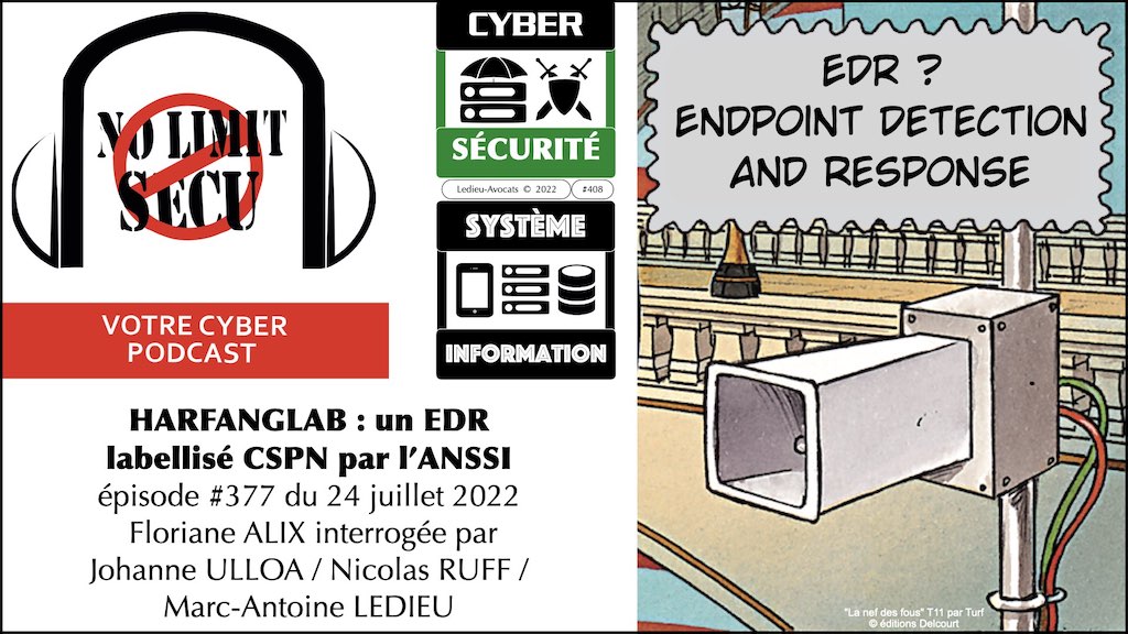 EDR Endpoint Detection and Response PODCAST NoLimitSecu [25 juillet 2022]