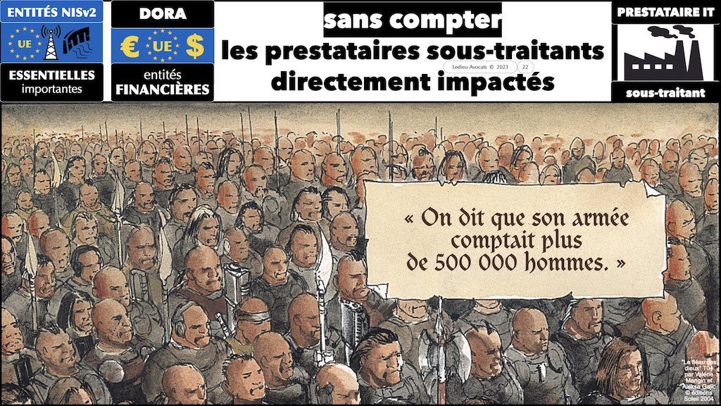 #498 IT Paris NISv2 DORA & RSSI impact direct sur le prestataire IT sous-traitant © Ledieu-Avocats 27-09-2023.022