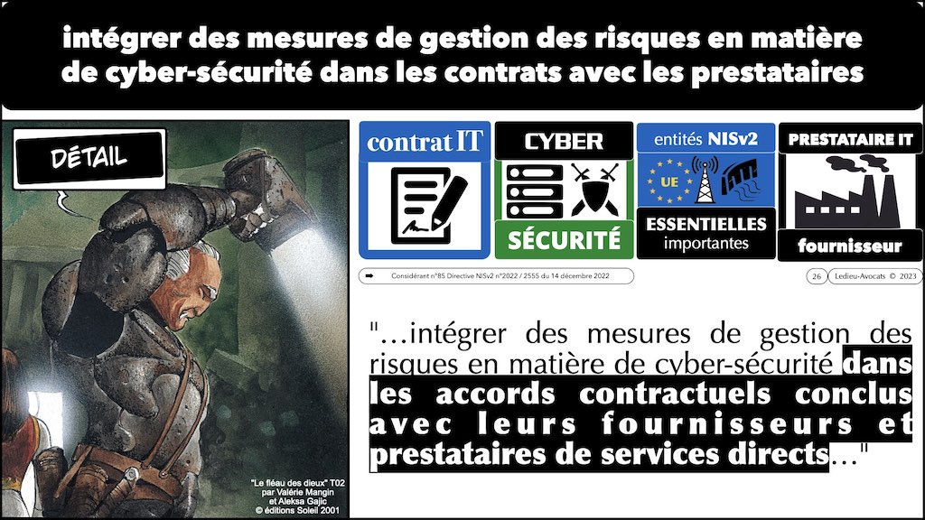 #498 IT Paris NISv2 DORA & RSSI impact direct sur le prestataire IT sous-traitant © Ledieu-Avocats 27-09-2023.026