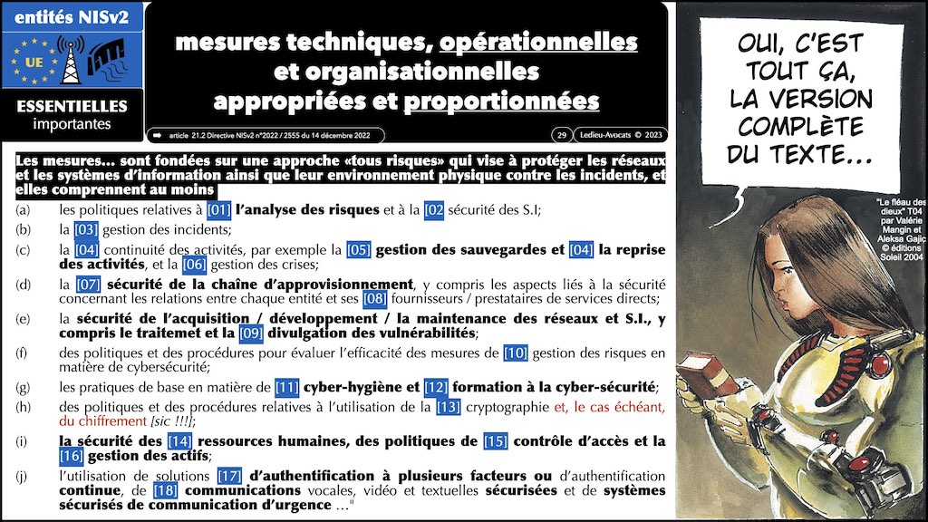 #498 IT Paris NISv2 DORA & RSSI impact direct sur le prestataire IT sous-traitant © Ledieu-Avocats 27-09-2023.029