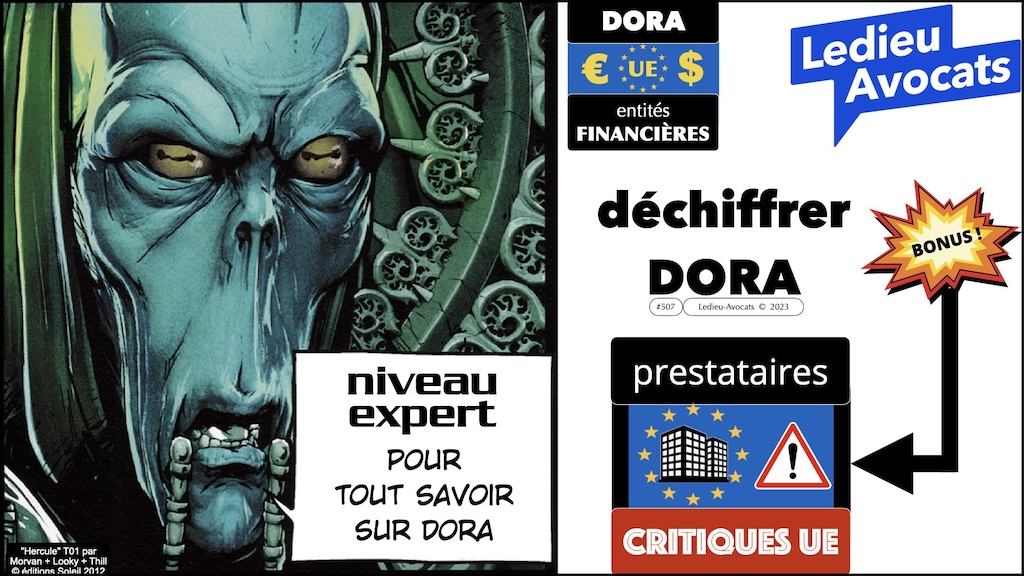 #507 déchiffrer DORA #03 résilience et principe de proportionnalité les prestataires critiques UE © Ledieu-Avocats 31-10-2023.001