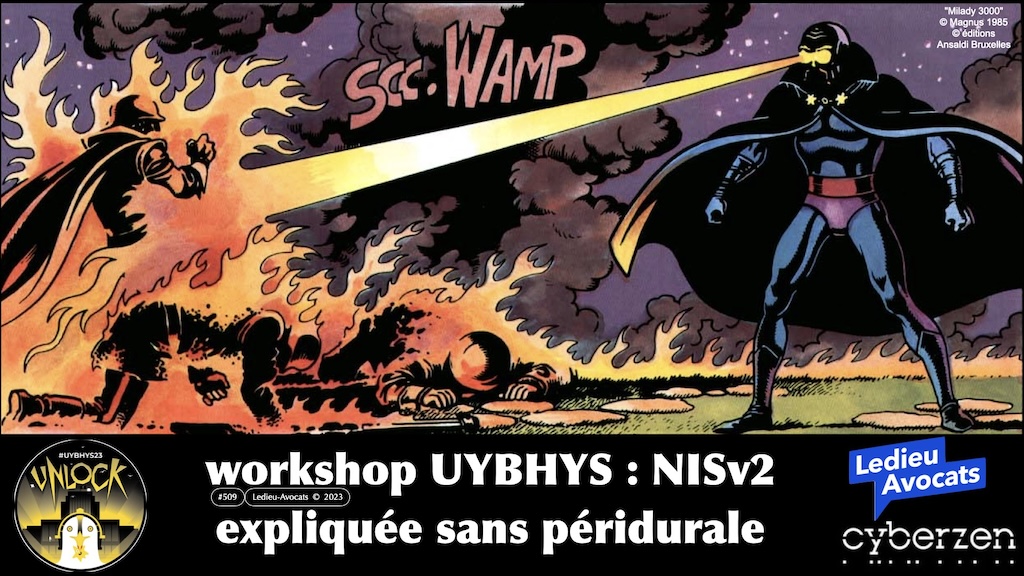 Directive NISv2 expliquée sans péridurale workshop YUBHYS 2023 [3 novembre 2023] © Ledieu-Avocats
