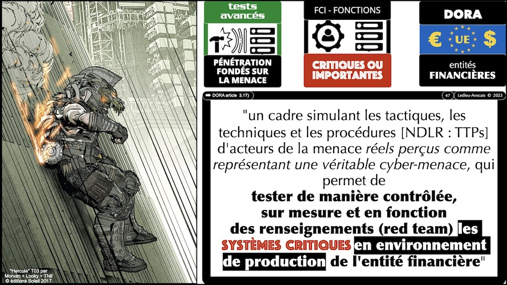 #510-3 déchiffrer DORA #04 fonctions critiques ou importantes les tests de résilience opérationnelle numérique © Ledieu-Avocats 2023.001.jpeg.047