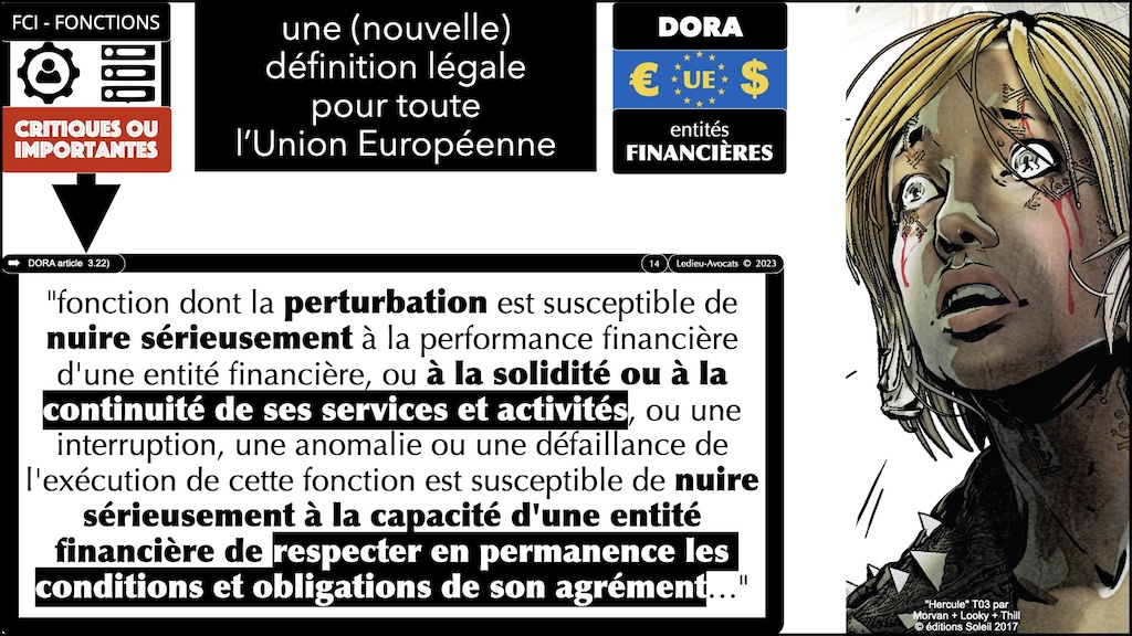 définition fonctions critiques ou importantes déchiffrer DORA #04 fonctions critiques ou importantes © Ledieu-Avocats 2023