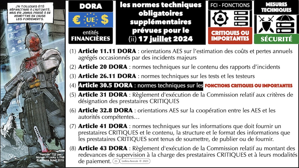 #510 déchiffrer DORA #04 fonctions critiques ou importantes © Ledieu-Avocats 2023.021