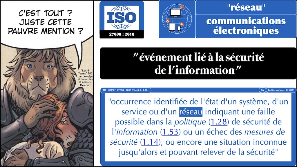 #512-2 cyber SECURITE * RESEAU * SYSTEME d'INFORMATION * NISv2 et ISO 27000 © Ledieu-Avocats 2023.016