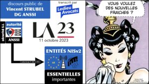 NISv2 le discours public de Vincent Strubel DG ANSSI 11 octobre 2023 Les Assises © Ledieu-Avocats 2023