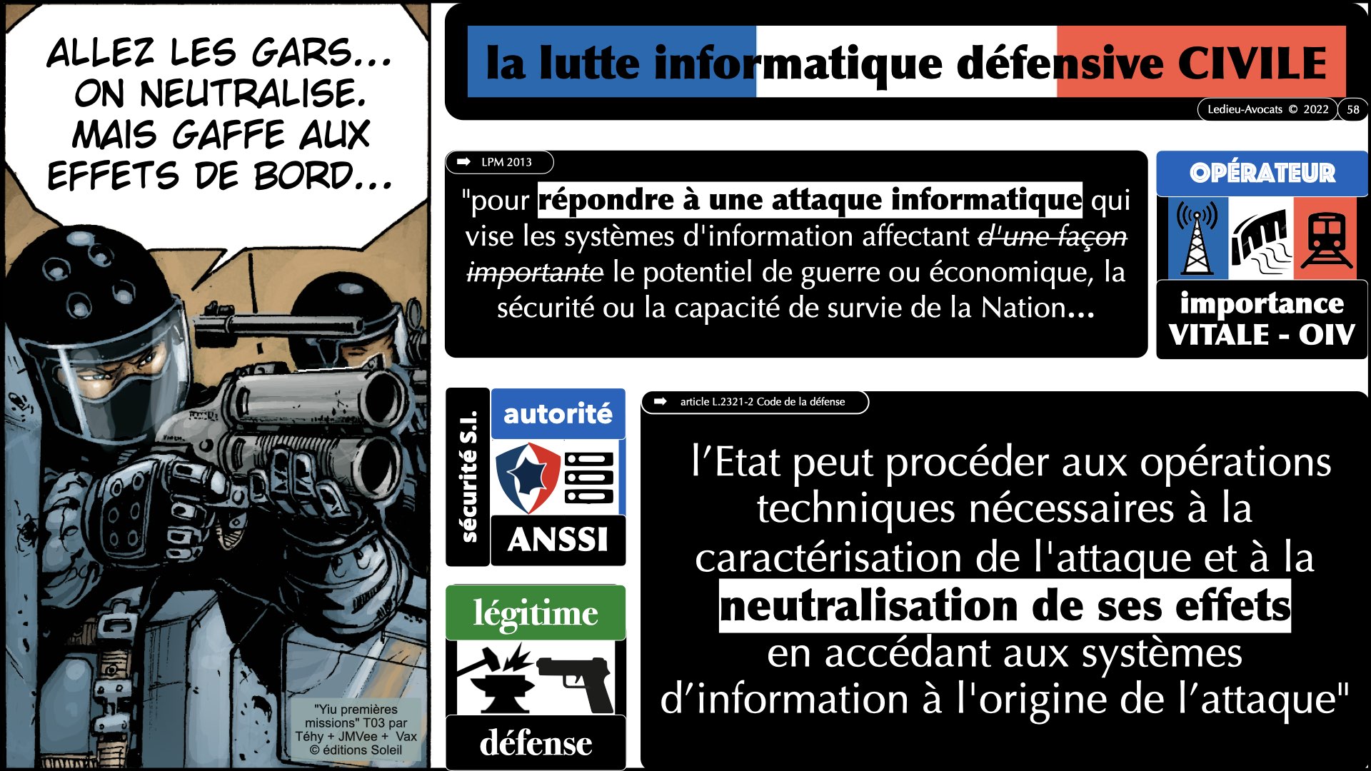 #520 M2 droit du numérique le DROIT de la violence numérique accès maintien frauduleux légitime défense action offensive © Ledieu-Avocats 22-11-2023.058