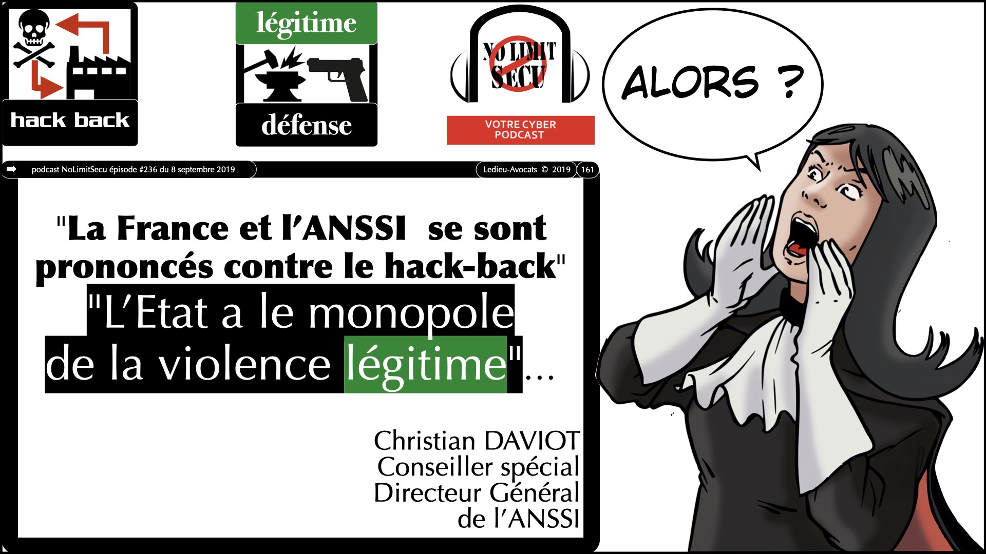 #520 M2 droit du numérique le DROIT de la violence numérique accès maintien frauduleux légitime défense action offensive © Ledieu-Avocats 22-11-2023.161