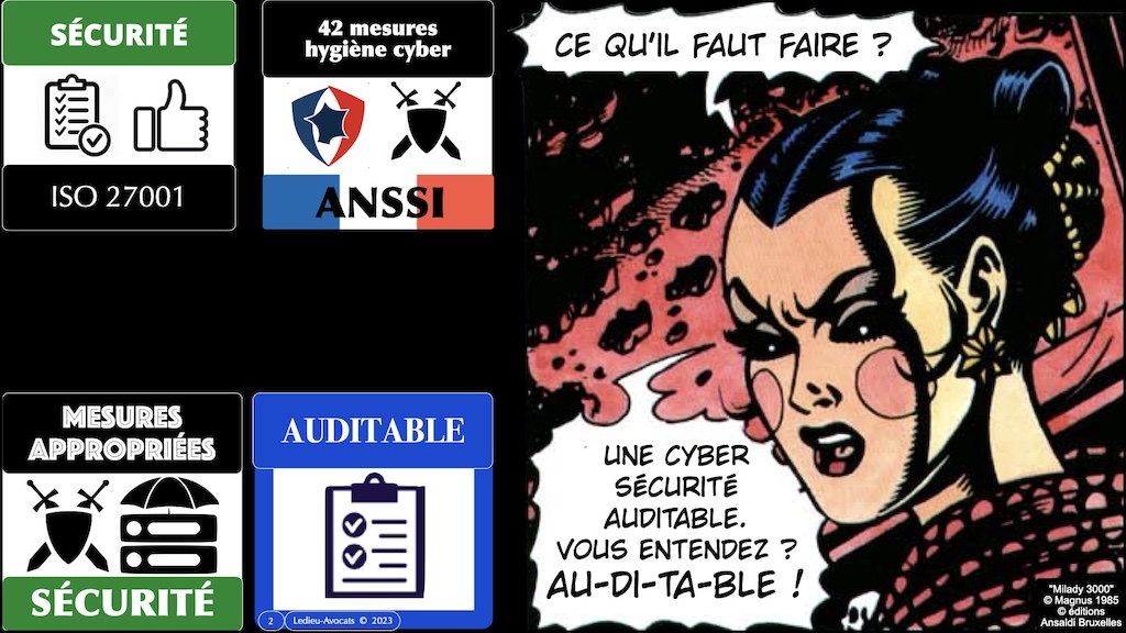 #527-03 ISO les mesures de cyber sécurité Ordre des Avocats de Paris 20-12-2023 © Ledieu-Avocats 2023.002