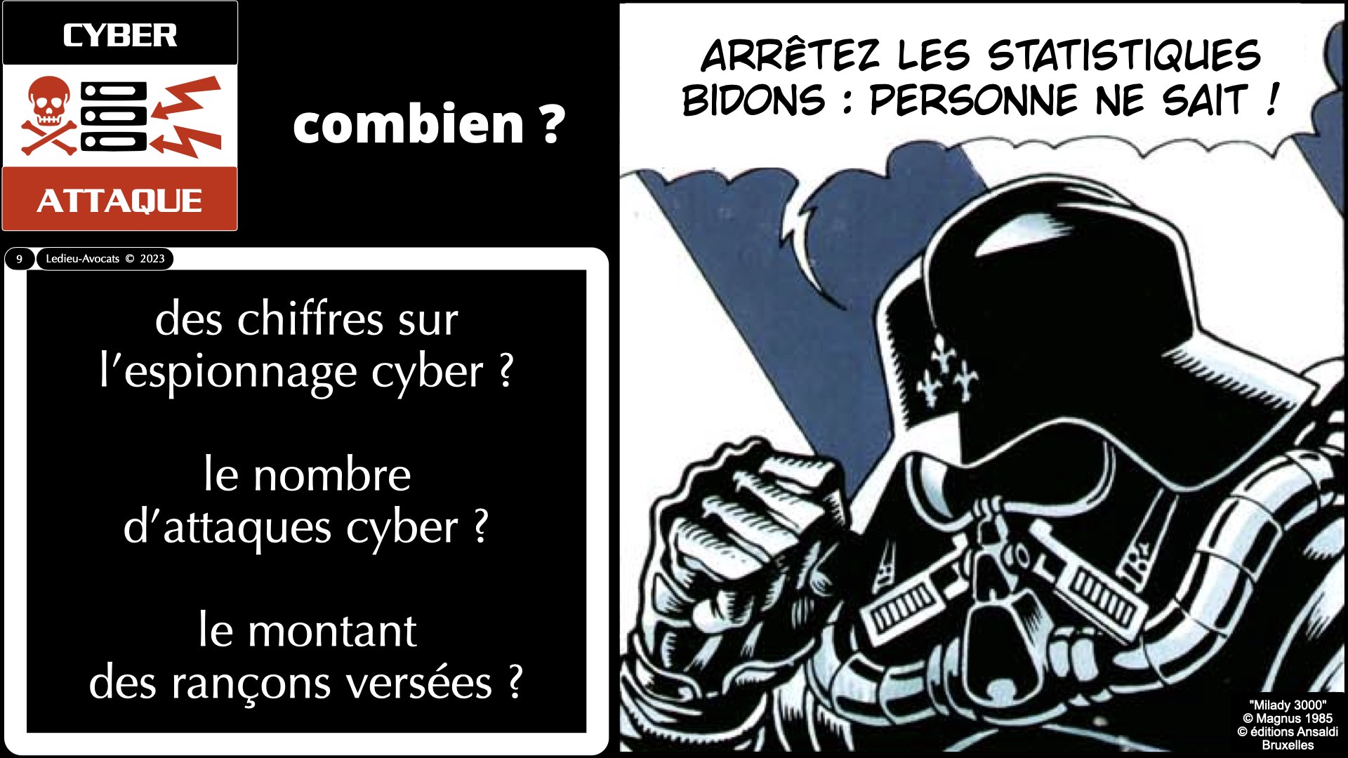 #527-1 POURQUOI des obligations de cyber-sécurité ? Ordre des Avocats de Paris 20 dcembre 2023 © Ledieu-Avocats 2023.009