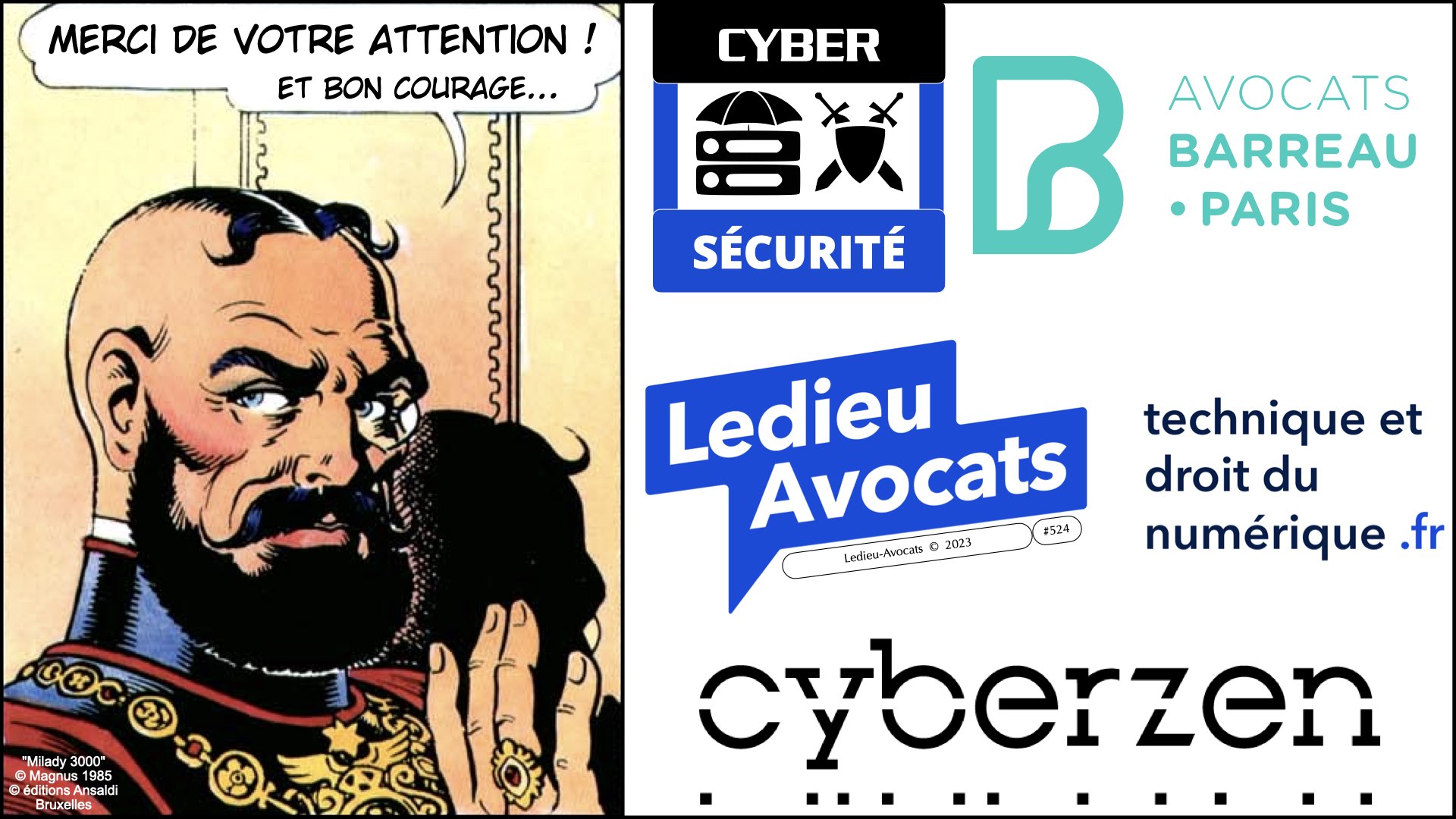 #527-1 POURQUOI des obligations de cyber-sécurité ? Ordre des Avocats de Paris 20 dcembre 2023 © Ledieu-Avocats 2023.034