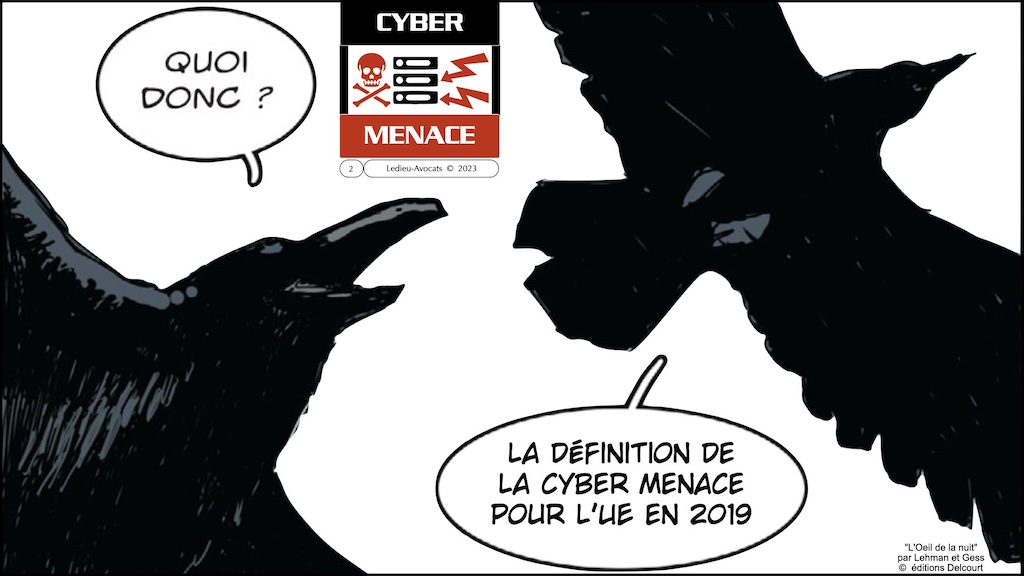 #527-2 MENACE CYBER et DROIT PENAL Ordre des Avocats de Paris 20 décembre 2023 © Ledieu-Avocats 2023.002