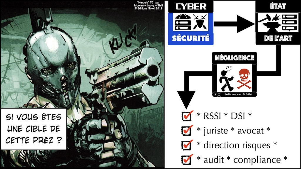 LE PUBLIC CIBLE cyber sécurité - état de l'art - négligence © Ledieu-Avocats 2024