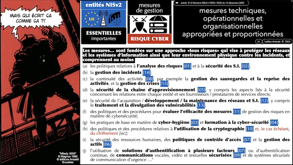 #525-3 Directive NISv2 synthèse M2 droit du numérique Paris II Panthéon-Assas 14 décembre 2023 © Ledieu-Avocats 2023.031
