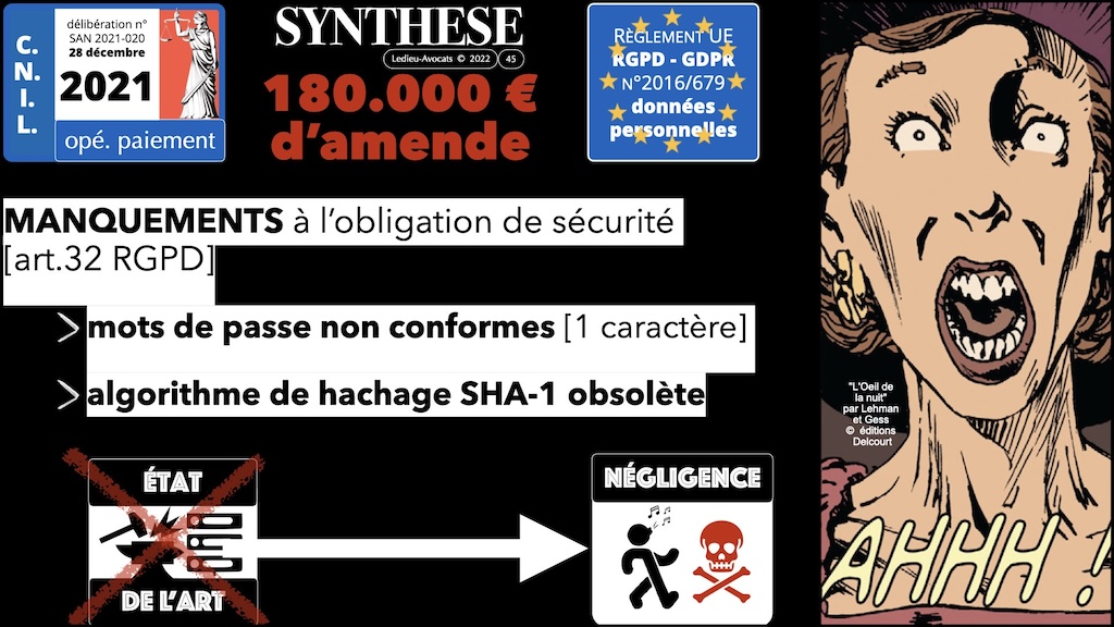 #531 cyber sécurité - état de l'art - négligence © Ledieu-Avocats 2024.045