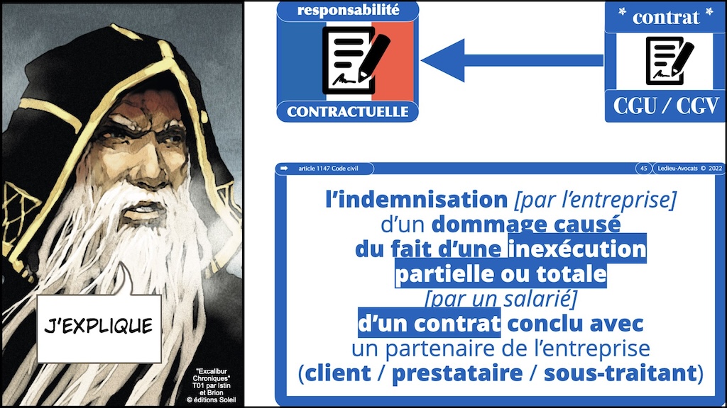 #532-1 RESPONSABILITE pénale civile contractuelle ENIB 23 janvier 2024 © Ledieu-Avocats 01-2024.045