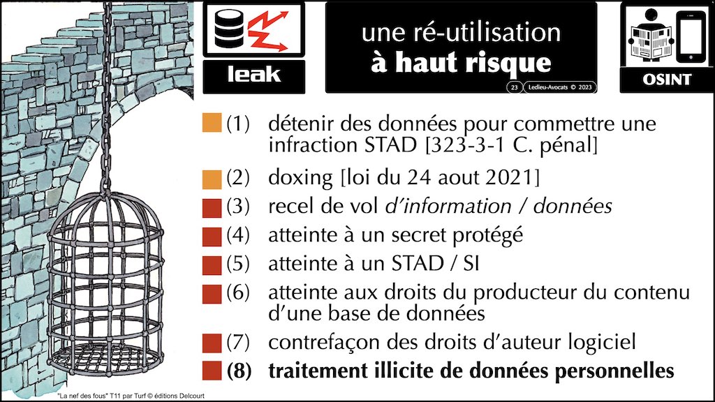code pénal et leak #450 le droit de l'OSINT expliqué aux jeunes de l'IHEDN © Ledieu-Avocats 27-02-2023