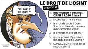 le droit de l'OSINT #1 DE QUOI PARLE-T-ON ? donnée ? information ? OSINT ? leak ? © Ledieu-Avocats 22023