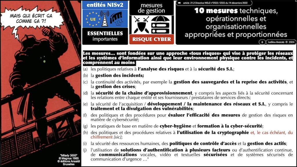 #537 mapping Directive NISv2 ISO 27001 AFNOR Campus Cyber 8 mars 2024 © Ledieu-Avocats v03-03-2024.008