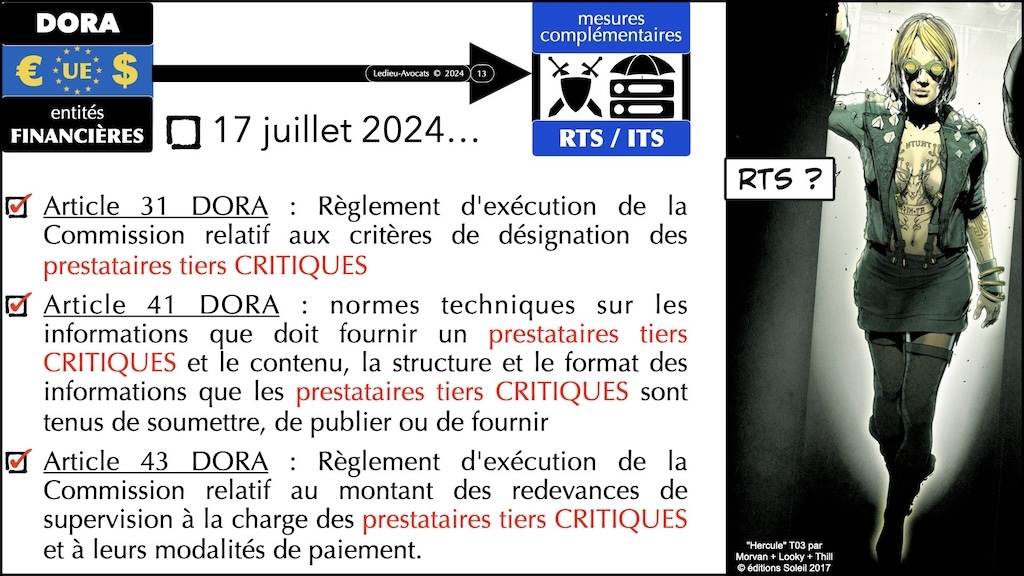#541 DORA PRIORITE sur les Fonctions Critiques ou Importantes CREDIT AGRICOLE 15 mars 2024 © Ledieu-Avocats 13-03-2024.013
