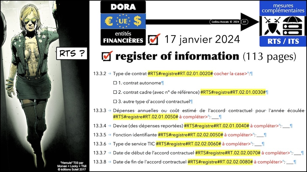 #541 DORA PRIORITE sur les Fonctions Critiques ou Importantes CREDIT AGRICOLE 15 mars 2024 © Ledieu-Avocats 13-03-2024.077