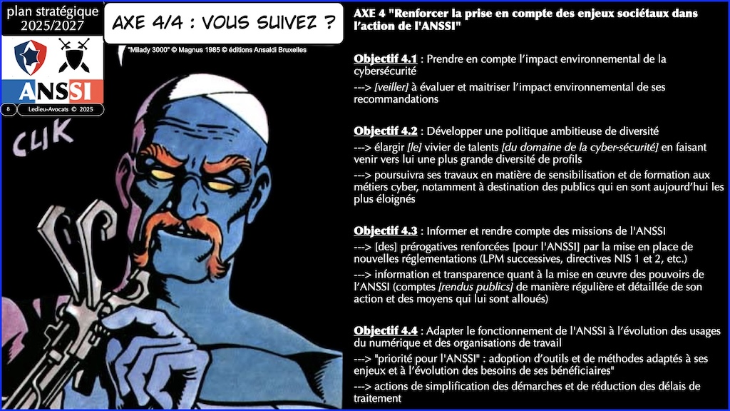 ANSSI plan stratégique 2025-2027 [13 mars] © Ledieu-Avocats