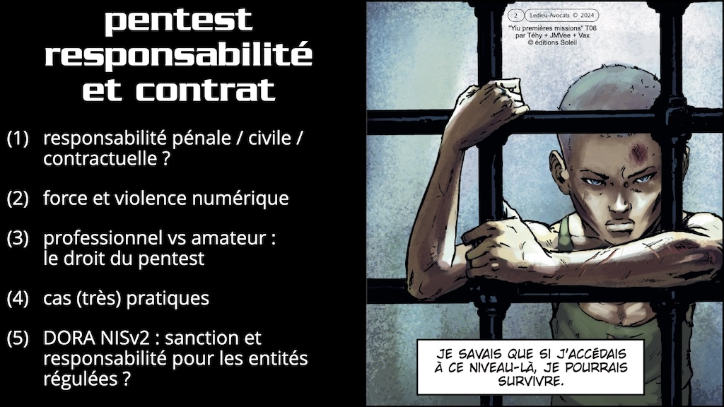 Le pentest le contrat et la responsabilité © Ledieu-Avocats 19-04-2024
