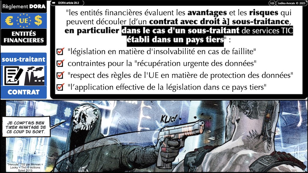 #469 DORA la cyber sécurité du secteur financier expliquée aux avocats d'affaires © Ledieu-Avocats 12-05-2023.105