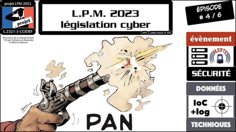 projet LPM 2023 cyber sécurité #4 incident affectant la sécurité © Ledieu-Avocats