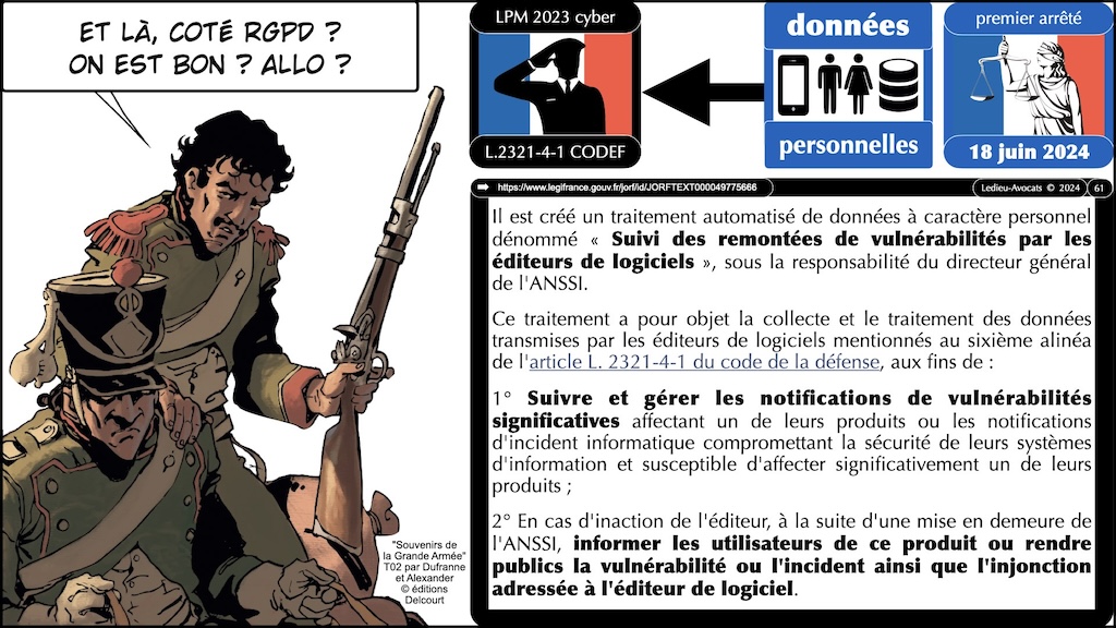 #571 quelles procédures légales de divulgation des vulnérabilités MàJ Code défense + LPM 2023 et Décret 2024 + NISv2 + DORA + TJ Albi © Ledieu-Avocats 29-06-2024.061