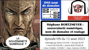podcast NoLimitSecu souveraineté numérique, nom de domaine routage Internet avec Stéphane BORTZMEYER © Ledieu-Avocats 2023