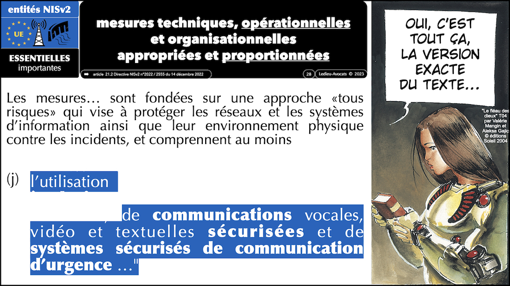 #502 NISv2 DORA Les Assises 23 THEGREENBOW sécurisation des communications électroniques © Ledieu-Avocats 26-09-2023.028