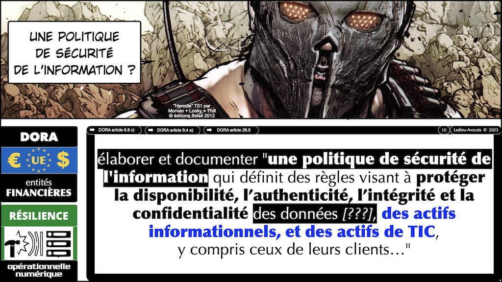 QUOI FAIRE - déchiffrer DORA dans le texte #01 - Actif de TIC ? Actif Informationnel ? © Ledieu-Avocats 2023