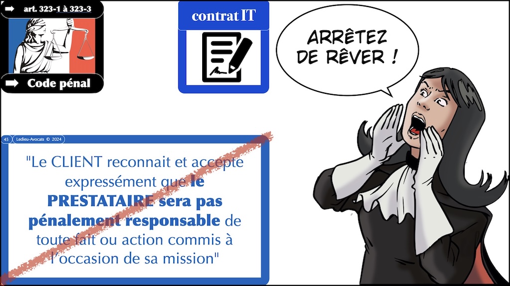 #592-1 le droit du test d'intrusion RESPONSABILITE Cyberschool parcours RSSI Rennes 19 novembre 2024 © Ledieu-Avocats.045