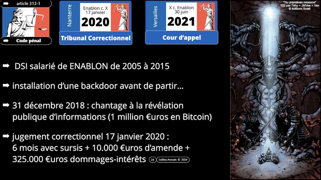 #592-2 le droit du test d'intrusion Cyberschool parcours RSSI Rennes 19 novembre 2024 © Ledieu-Avocats.024