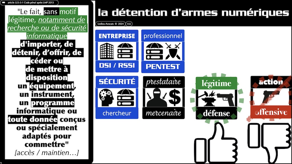 #592-2 le droit du test d'intrusion Cyberschool parcours RSSI Rennes 19 novembre 2024 © Ledieu-Avocats.155