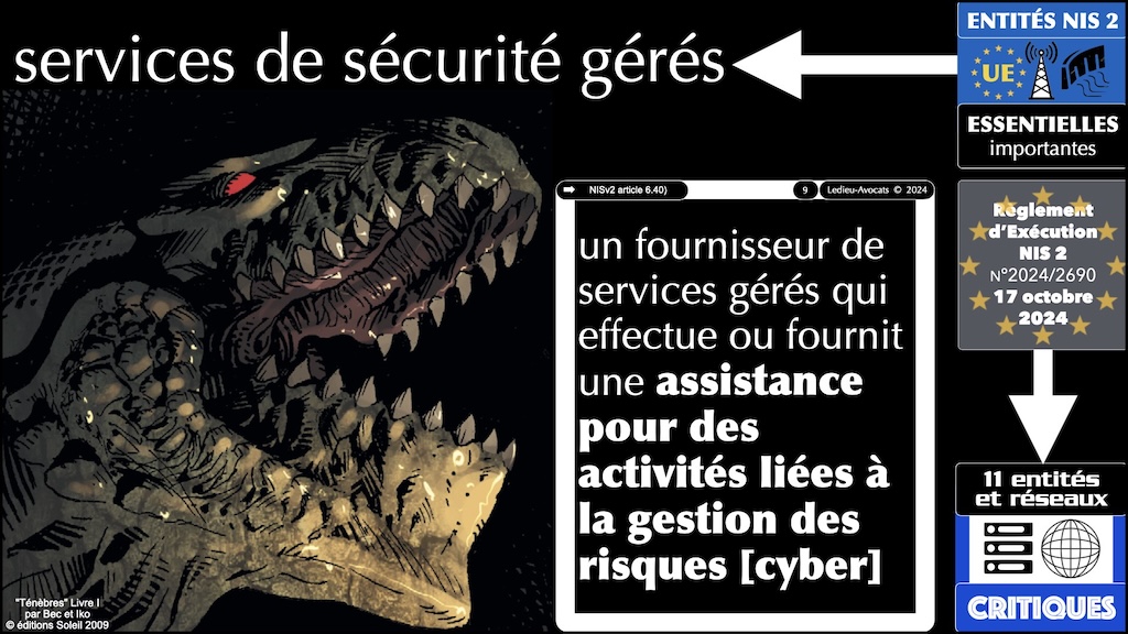 #593 NIS2 Règlement d'Exécution REX NIS2 n°2024-2690 du 17 ovtobre 2024 Forum InCyber FIC 20 novembre 2024 © Ledieu-Avocats.009