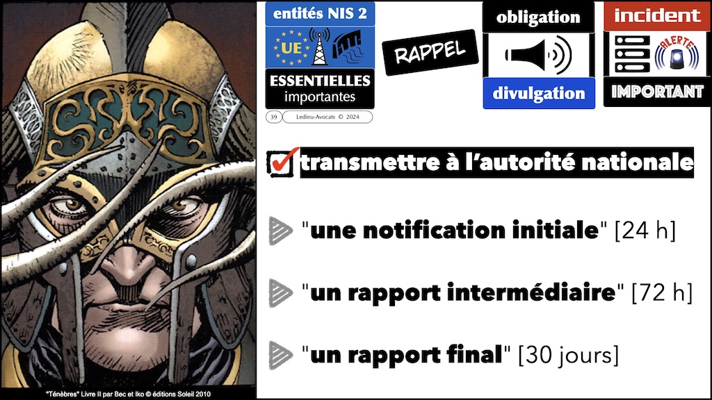 #593 NIS2 Règlement d'Exécution REX NIS2 n°2024-2690 du 17 ovtobre 2024 Forum InCyber FIC 20 novembre 2024 © Ledieu-Avocats.039