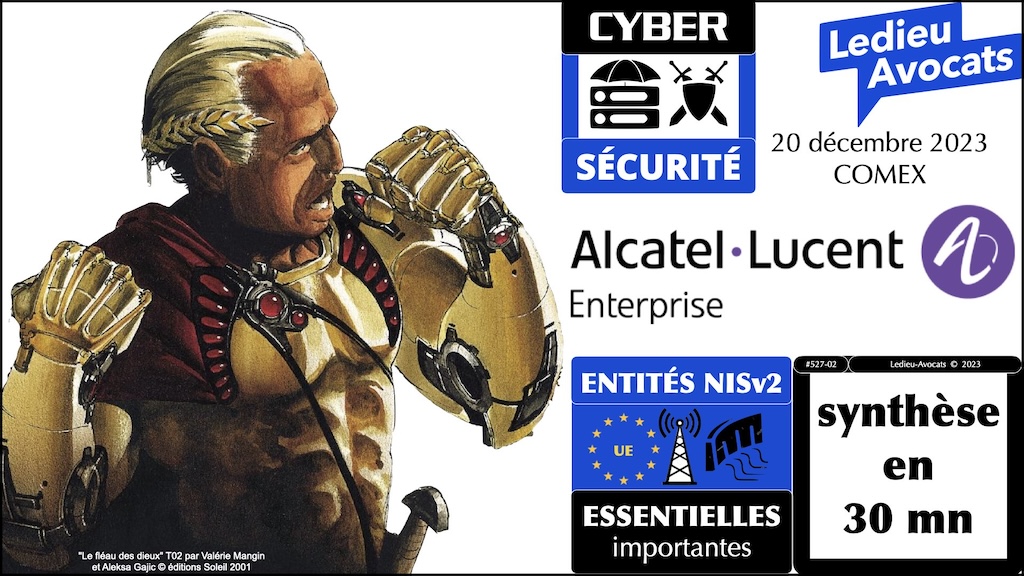 19 décembre 2023 COMEX Alcatel Lucent Enterprise ALE NISv2 synthèse en 30mn © Ledieu-Avocats 2023