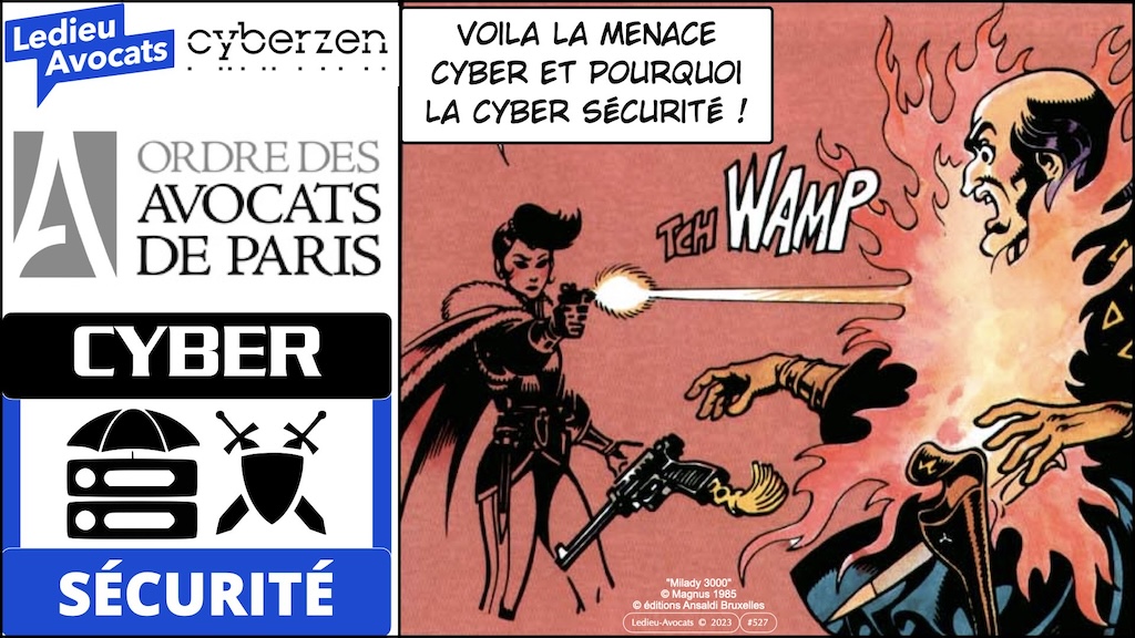 cyber menaces et cyber sécurité expliqués à l'Ordre des Avocats de Paris [20 décembre 2023] par Ledieu-Avocats et Cyberzen