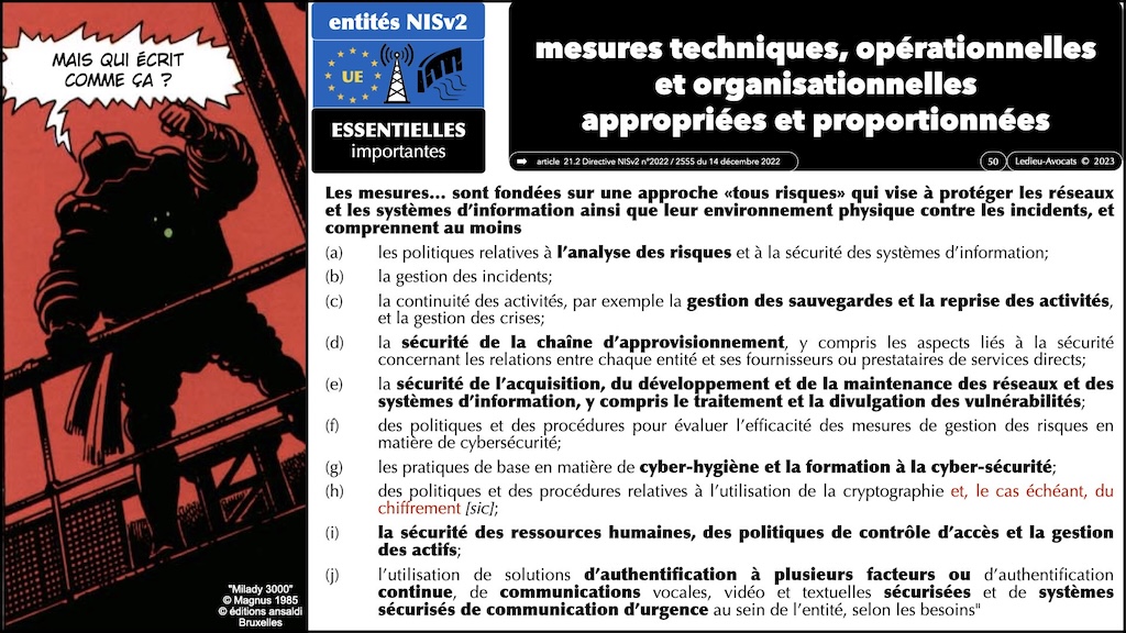 #596-1 cyber-sécurité et droit l'exemple de la Directive NIS2 Cyberschool M2 parcours RSSI Rennes 5 décembre 2024 © Ledieu-Avocats.jpe.050