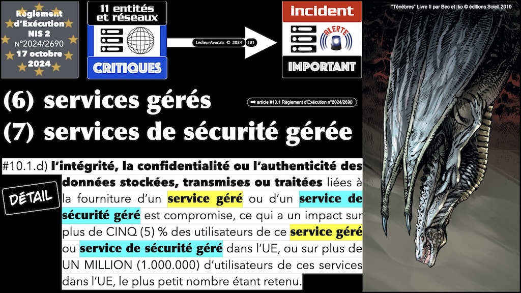 #596-2 cyber-sécurité et droit l'exemple de la Directive NIS2 Cyberschool M2 parcours RSSI Rennes 5 décembre 2024 © Ledieu-Avocats.181