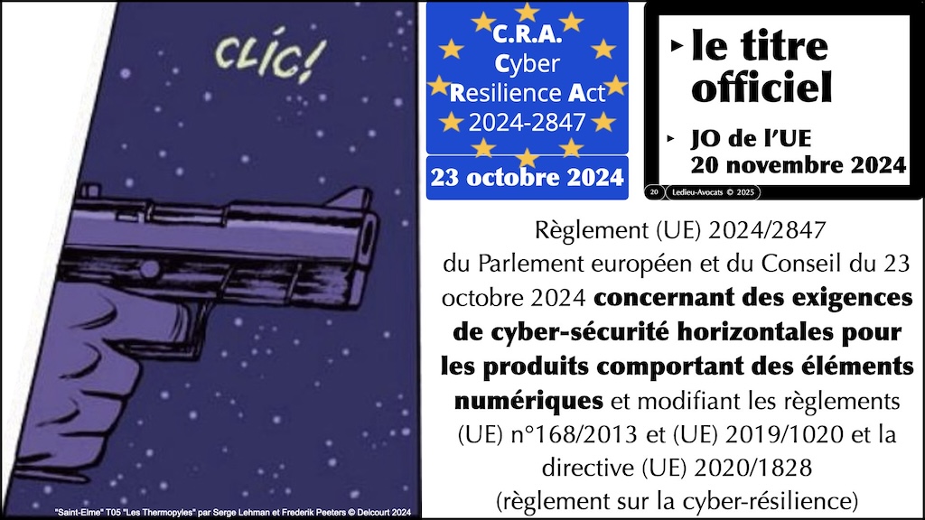 #606 CRA produit comportant des éléments numériques ? Cyber Resilience Act #03 © Ledieu-Avocats.020