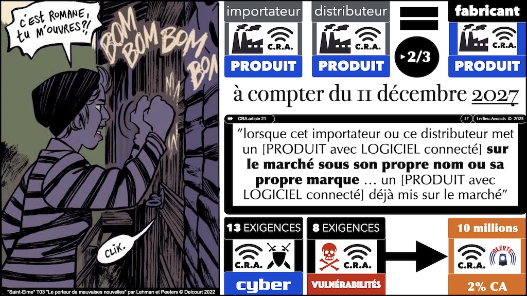 #608 CRA fabricant ? importateur ? distributeur ? les acteurs économiques concernés Cyber Resilience Act #04 © Ledieu-Avocats.037