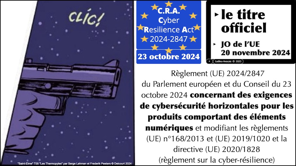 #611 CRA 13 mesures cyber obligatoires pour [PRODUITS avec LOGICIEL connecté] Cyber Resilience Act #06 © Ledieu-Avocats.004