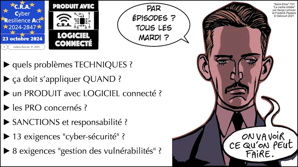 #611 CRA 13 mesures cyber obligatoires pour [PRODUITS avec LOGICIEL connecté] Cyber Resilience Act #06 © Ledieu-Avocats.008