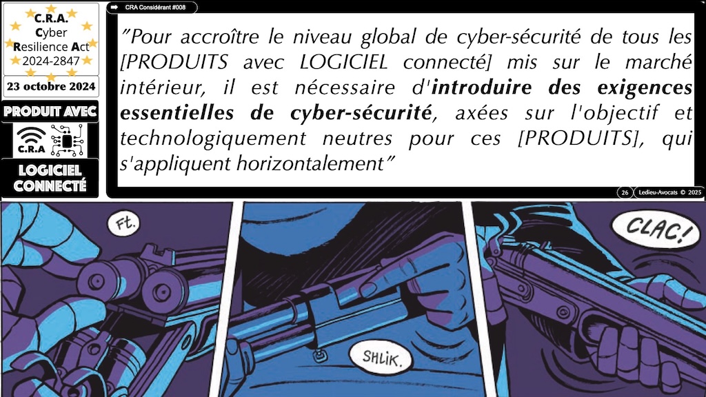 #611 CRA 13 mesures cyber obligatoires pour [PRODUITS avec LOGICIEL connecté] Cyber Resilience Act #06 © Ledieu-Avocats.026