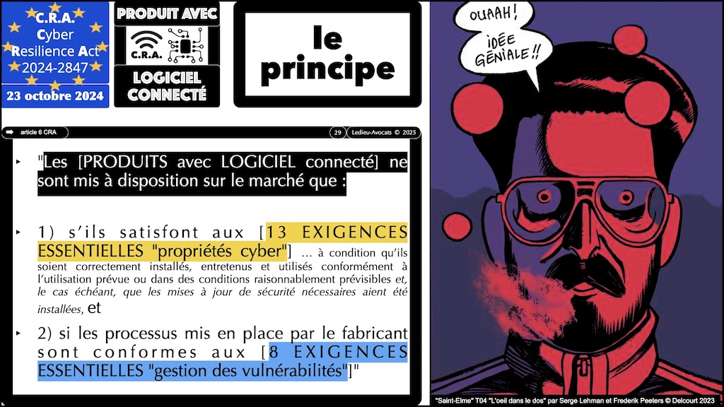 #611 CRA 13 mesures cyber obligatoires pour [PRODUITS avec LOGICIEL connecté] Cyber Resilience Act #06 © Ledieu-Avocats.029