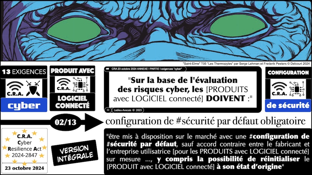 #611 CRA 13 mesures cyber obligatoires pour [PRODUITS avec LOGICIEL connecté] Cyber Resilience Act #06 © Ledieu-Avocats.033